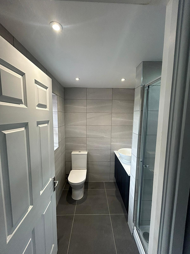 bathroom with sink and toilet